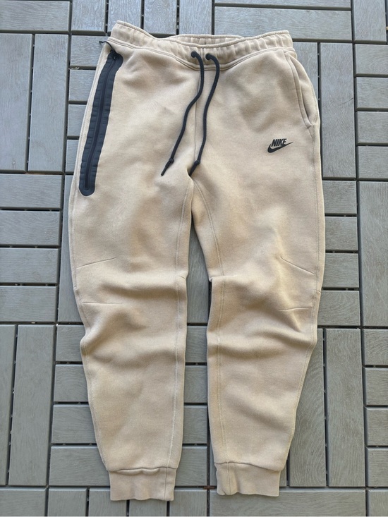 Nike Other - Nike Tan Fleece Joggers with Black Trim